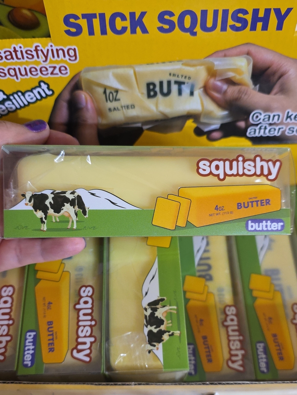 Wax Covered Butter Squishy /crunchy Butter Stress Toy – Yellow